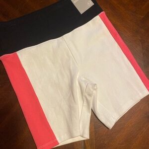 Forever 21 Black, White, and Pink Bike Shorts